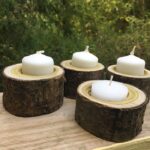 diy wooden candle holders